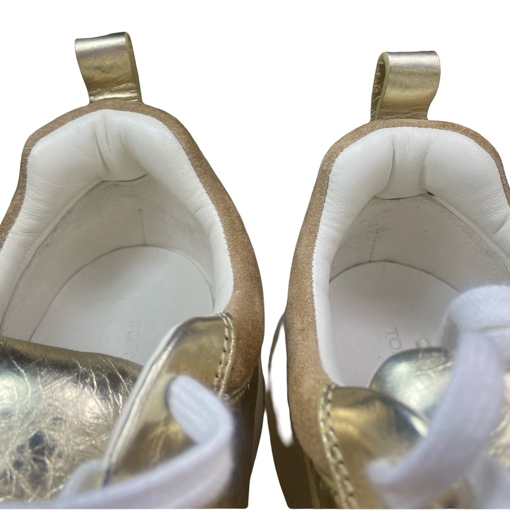 Tory Burch Gold Women's Sneakers - Picture 8 of 9